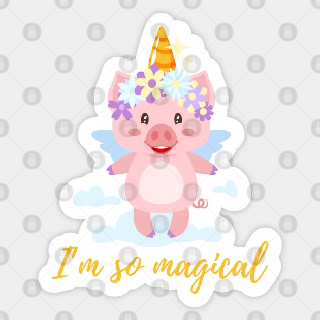 Magical Piggycorn Sticker by BullBee